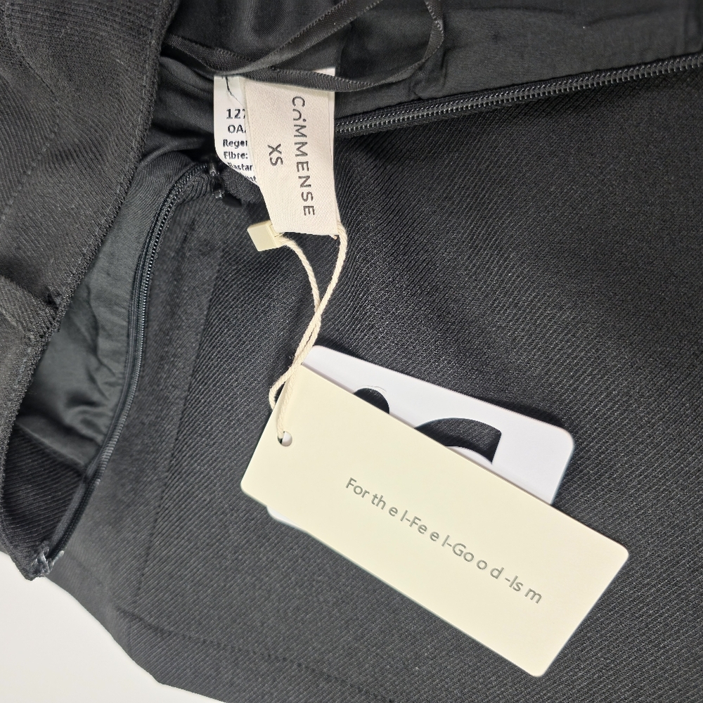 Commense Essential Black Mini Skort Skirt XS Womens Lined Shorts - Picture 7 of 8